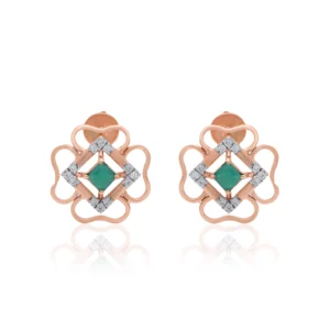 Rose Gold Diamond Earrings