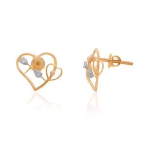 Rose Gold Diamond Earrings