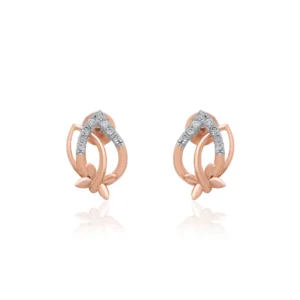 Rose Gold Diamond Earrings