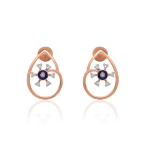 Rose Gold Diamond Earrings