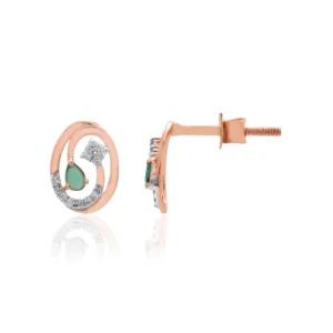 Rose Gold Diamond Earrings