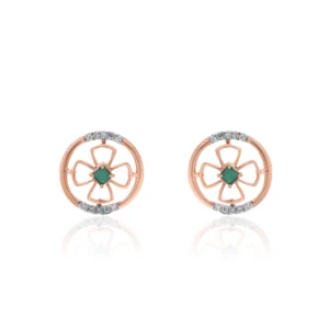 Rose Gold Diamond Earrings
