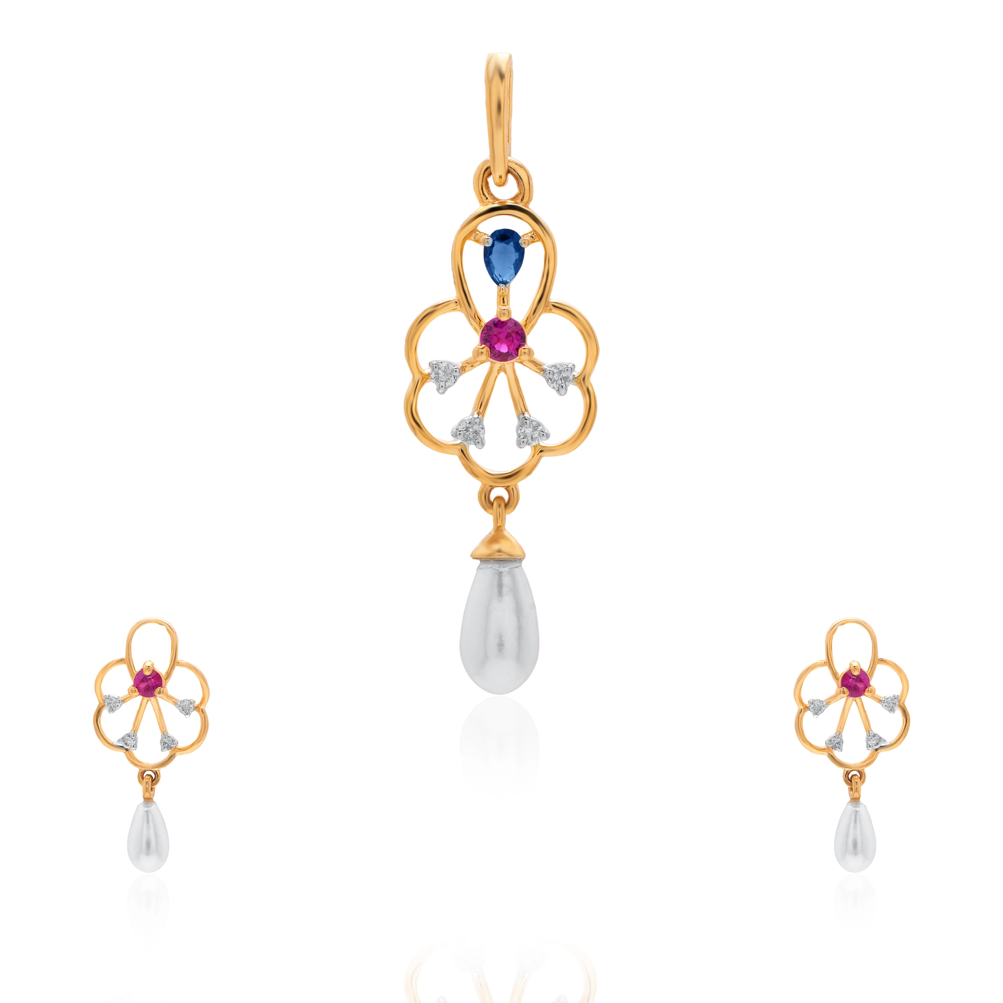Yellow Gold Diamond Pendant - Image 3