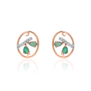 Rose Gold Diamond Earrings