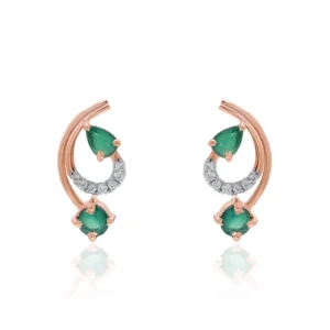 Rose Gold Diamond Earrings