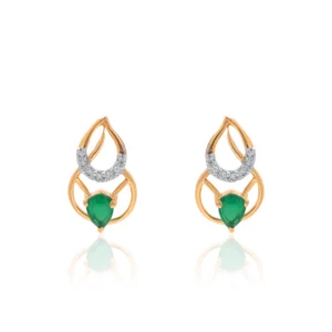 Yellow Gold Diamond Earrings