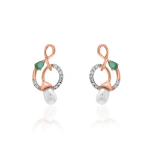 Rose Gold Diamond Earrings