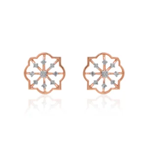 Rose Gold Diamond Earrings