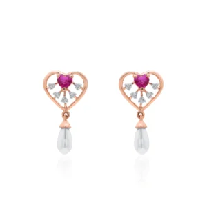 Rose Gold Diamond Earrings