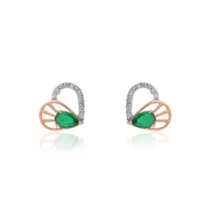 Rose Gold Diamond Earrings