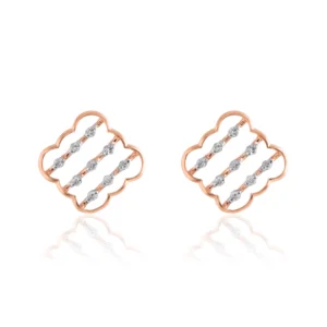 Rose Gold Diamond Earrings