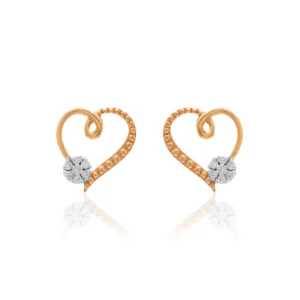 Rose Gold Diamond Earrings