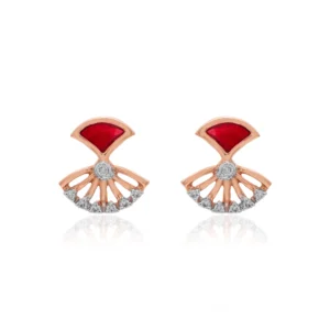 Rose Gold Diamond Earrings
