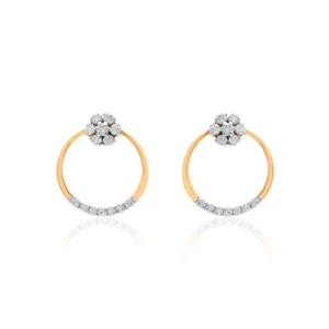 Yellow Gold Diamond Earrings