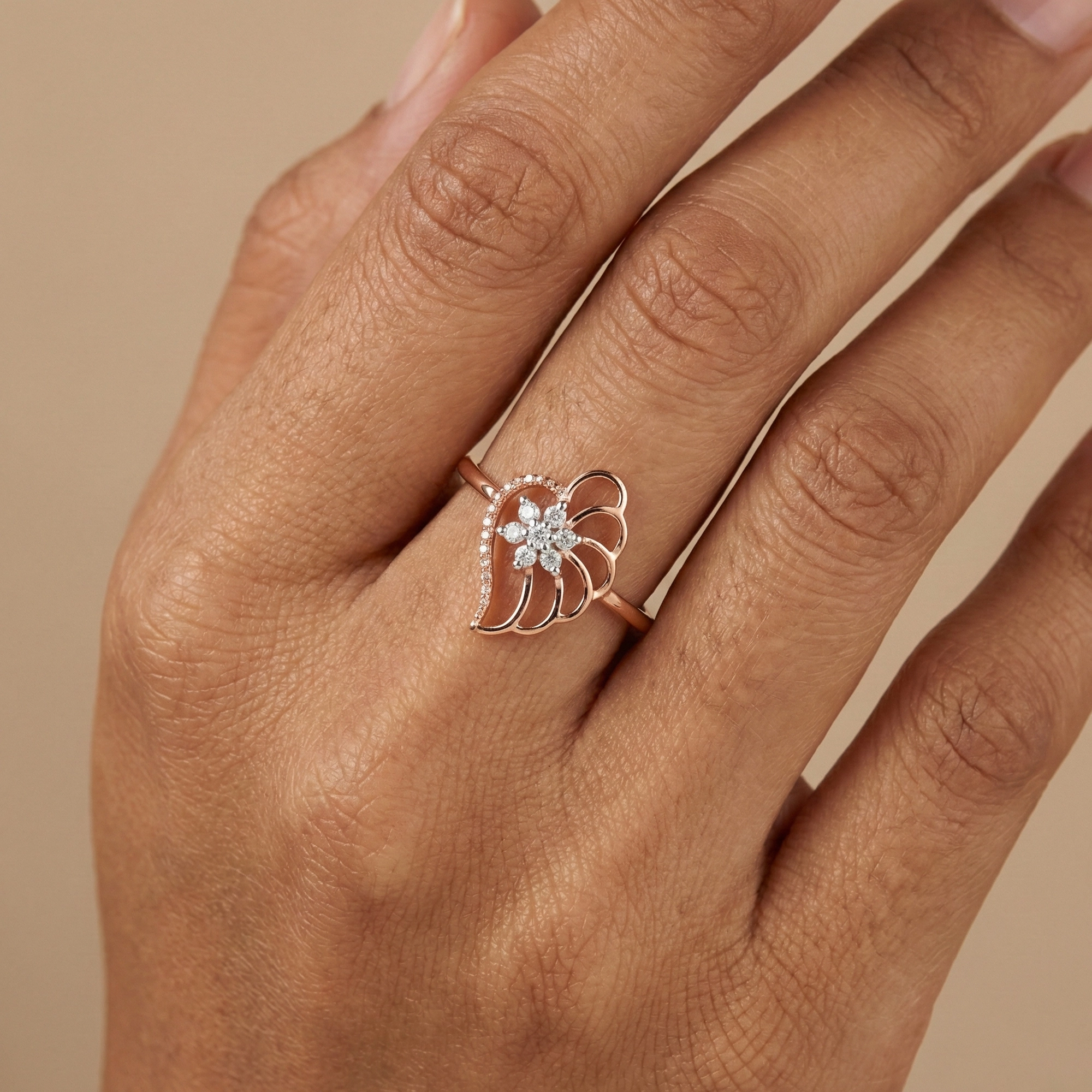Rose Gold Diamond Ring - Image 2
