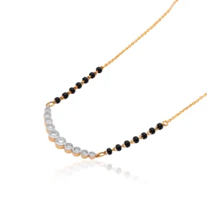 Yellow Gold Diamond Mangalsutra