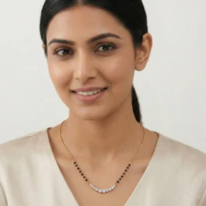 Yellow Gold Diamond Mangalsutra
