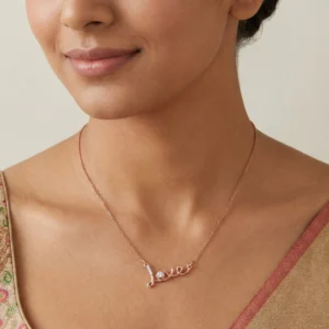 Rose Gold Diamond Mangalsutra
