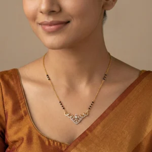 Yellow Gold Diamond Mangalsutra