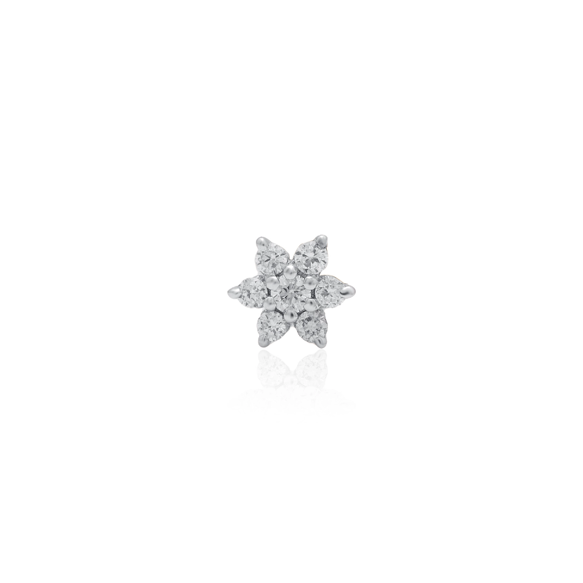 Yellow Gold Diamond Nose Pin - Image 2