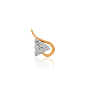 Yellow Gold Diamond Nose Pin
