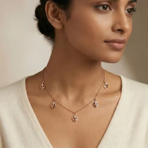 Rose Gold Diamond Necklace