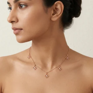 Rose Gold Diamond Necklace
