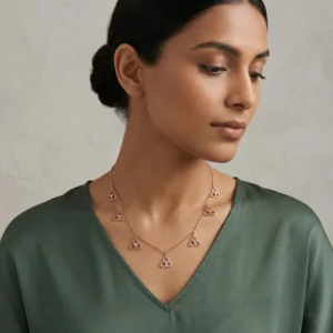 Rose Gold Diamond Necklace