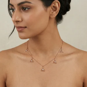 Rose Gold Diamond Necklace