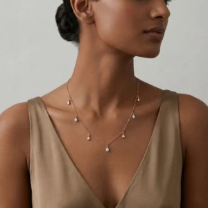 Rose Gold Diamond Necklace