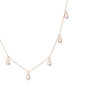 Rose Gold Diamond Necklace