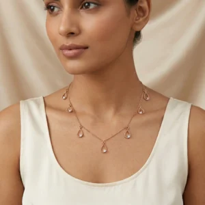 Rose Gold Diamond Necklace