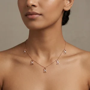 Rose Gold Diamond Necklace