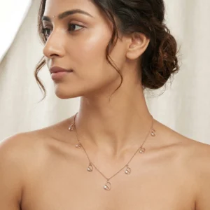 Rose Gold Diamond Necklace
