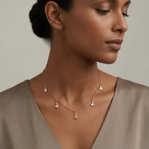Rose Gold Diamond Necklace