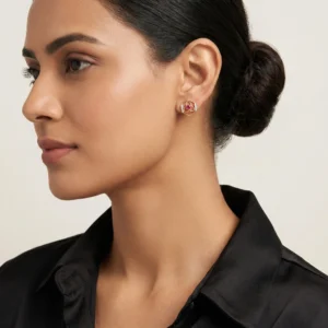 Yellow Gold Diamond Earring