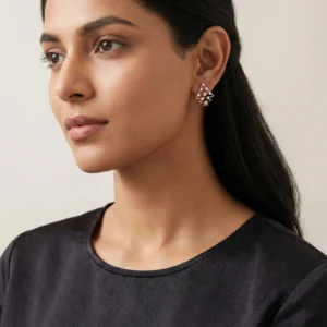 Rose Gold Diamond Earring