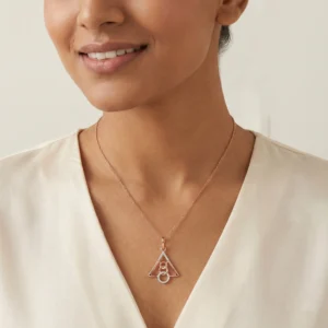 Rose Gold Diamond  Pendant
