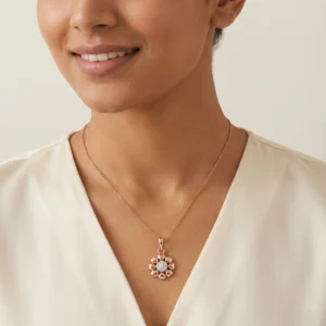Rose Gold Diamond Pendant