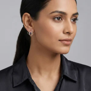 Rose Gold Diamond Earring