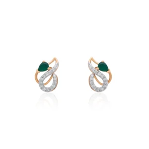 Yellow Gold Diamond Earring