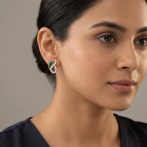 Yellow Gold Diamond Earring