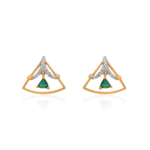 Yellow Gold Diamond Earring