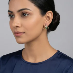 Yellow Gold Diamond Earring