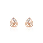 Rose Gold Diamond Earrings